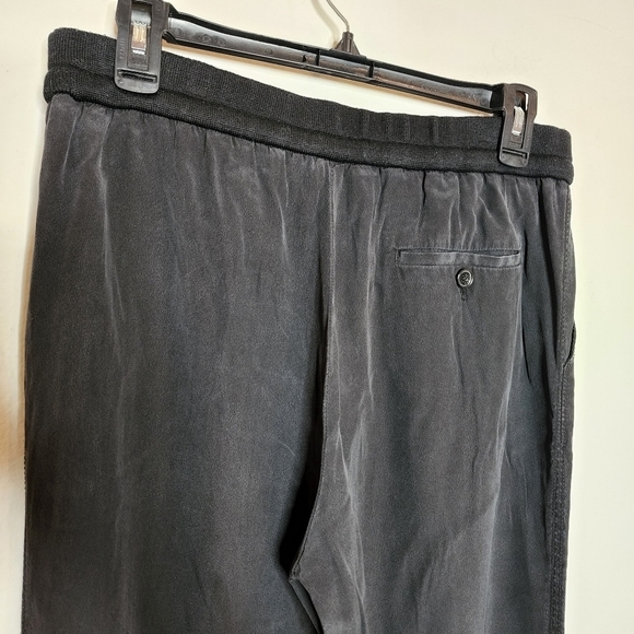 3.1 Phillip Lim black silk ruched joggers - Picture 10 of 14